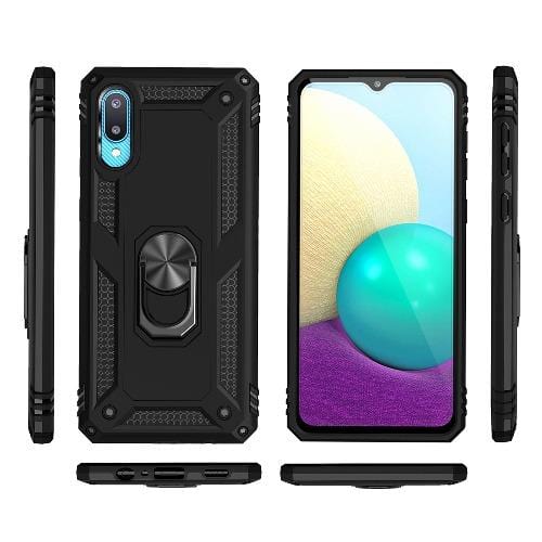 SaharaCase - Military Kickstand Case for Samsung Galaxy A02 (2021) - Black - Sahara Case LLC