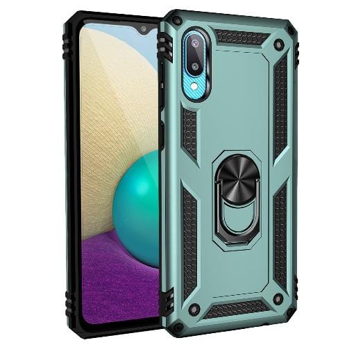 SaharaCase - Military Kickstand Case for Samsung Galaxy A02 (2021) - Green - Sahara Case LLC