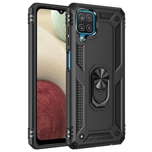 SaharaCase - Military Kickstand Case - for Samsung Galaxy A12 (2021) - Black - Sahara Case LLC