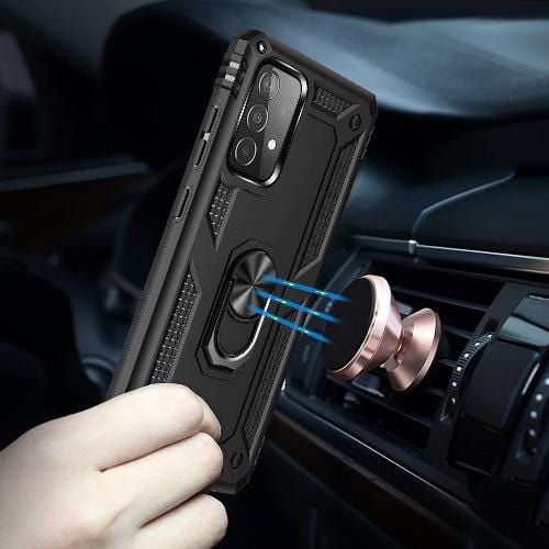 SaharaCase - Military Kickstand Case - for Samsung Galaxy A52 5G (2021) - Black - Sahara Case LLC