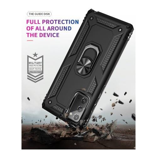 SaharaCase - Military Kickstand Series Case for Samsung Galaxy Note20 - Black - Sahara Case LLC