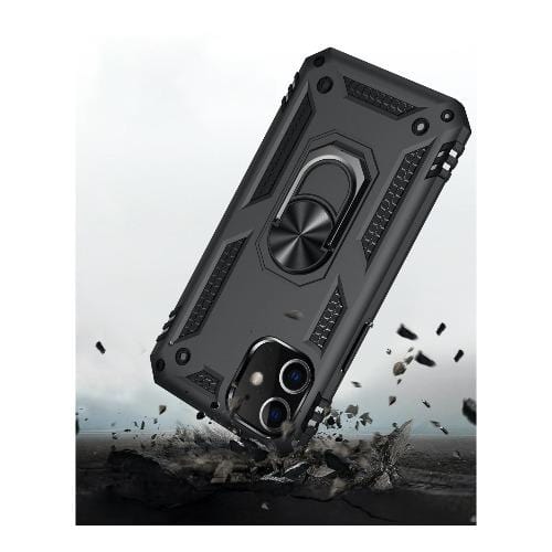 SaharaCase - Military Kickstand Series Case - iPhone 12 Mini 5.4" - Black - Sahara Case LLC