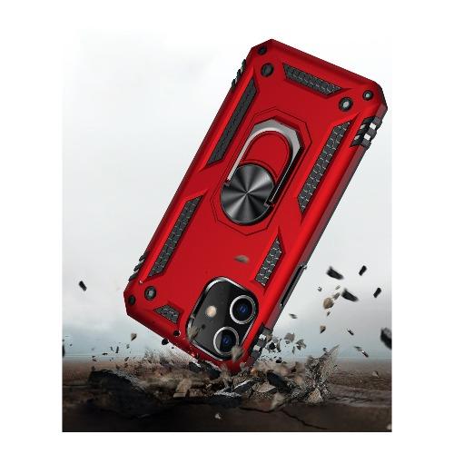 SaharaCase - Military Kickstand Series Case - iPhone 12 Mini 5.4" - Red - Sahara Case LLC