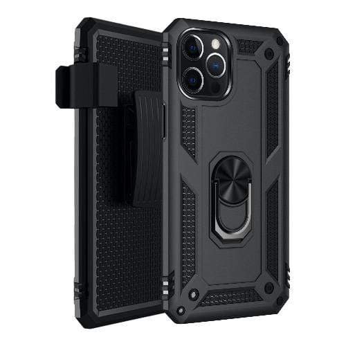 Military Series Black Kickstand Case iPhone 12 Pro Max