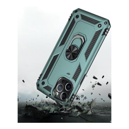 SaharaCase - Military Kickstand Series Case - iPhone 12 Pro Max 6.7" - Green - Sahara Case LLC