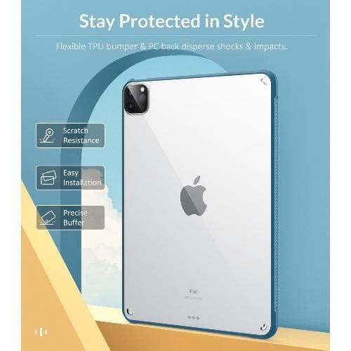 SaharaCase - MOKO HardShell Case for Apple iPad Pro 11" (3rd Gen 2021) - Blue - Sahara Case LLC