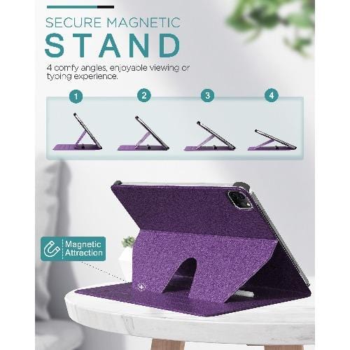 SaharaCase - Multi-Angle Folio Case for Apple iPad Pro 11" (3rd Gen 2021) - Purple - Sahara Case LLC