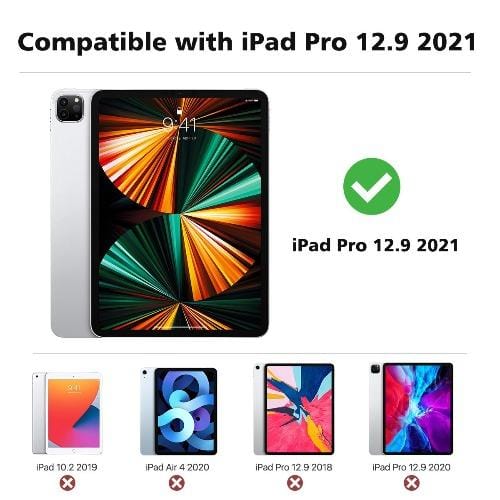 SaharaCase - Multi-Angle Folio Case for Apple iPad Pro 12.9" (5th Gen 2021) - Dark Blue - Sahara Case LLC