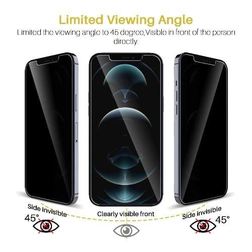 SaharaCase - Privacy Glass Screen Protector - iPhone 12 & iPhone 12 Pro 6.1" - Sahara Case LLC
