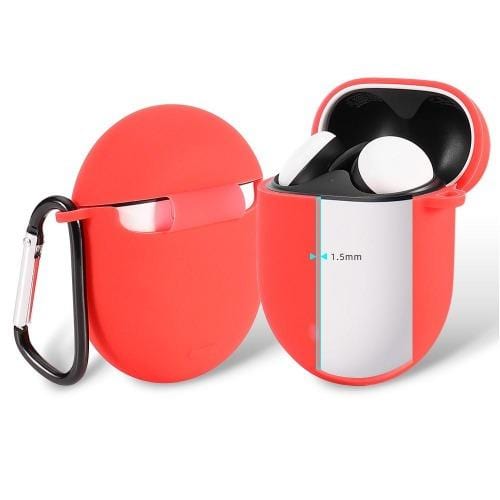 SaharaCase - Silicone Case for Google Pixel Buds - Red - Sahara Case LLC