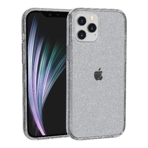 SaharaCase - Sparkle Series Case - iPhone 12 & iPhone 12 Pro 6.1" - Clear Black - Sahara Case LLC