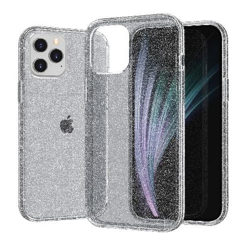 Black Glitter iPhone 12 & iPhone 12 Pro Case - Sparkle Series Case