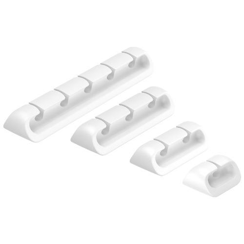 SaharaCase - USB Cable Holder Organizer (4-Pack) - White - Sahara Case LLC
