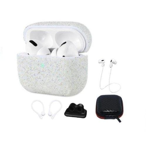 Sparkle Case Apple Airpods Pro White - Sahara Case LLC