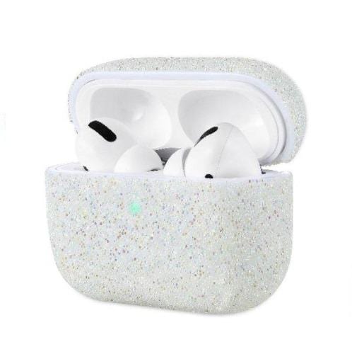 White Glitter AirPods Pro Case - Sparkle Case