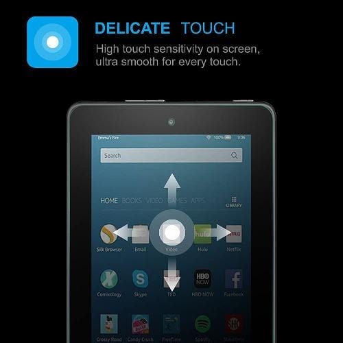 ZeroDamage - Tempered Glass Screen Protector - for  Fire HD 8 (1