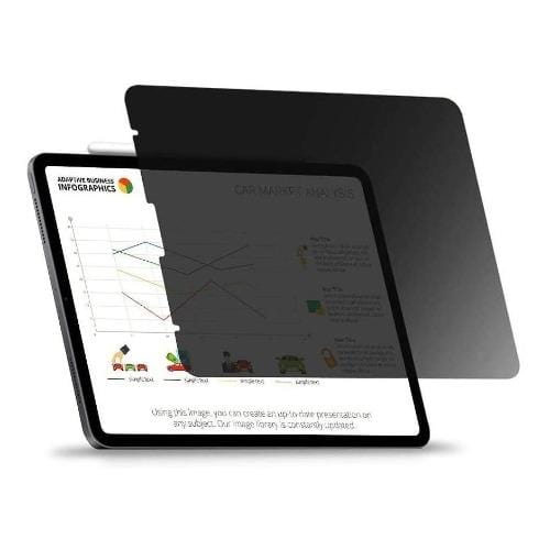 ZeroDamage - iPad Pro 12.9" (2020) - Privacy Tempered Glass Screen Protector - Sahara Case LLC
