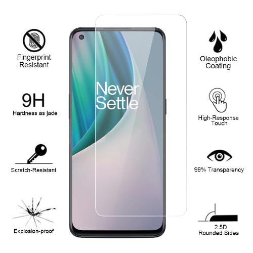 ZeroDamage - Tempered Glass Screen Protector - for OnePlus Nord N10 5G - Sahara Case LLC