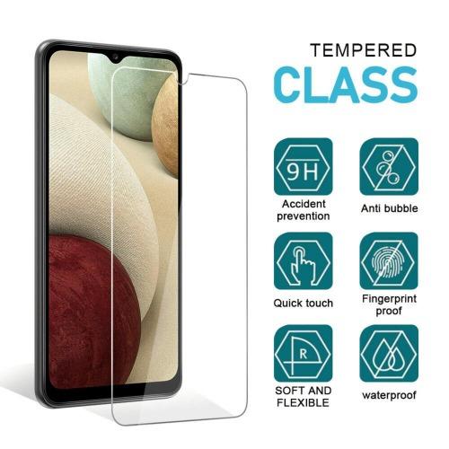 ZeroDamage Ultra Strong+ Tempered Glass Screen Protector for Samsung Galaxy A12 (2021) (2-Pack) - Clear - Sahara Case LLC